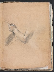 Verona Skitsebog: Venstre arm og hånd side 75, 1760. af Francesco Lorenzi