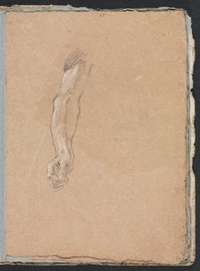 Verona Skitsebog: Højre arm og hånd side 49, 1760. af Francesco Lorenzi