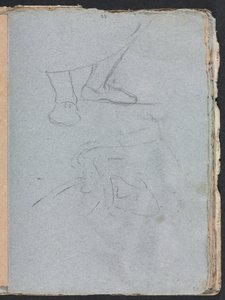 Verona Skitsebog: Studie af fødder (side 53) af Francesco Lorenzi