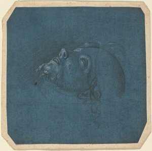 Hoved af Johannes Døberen af Francesco Marmitta