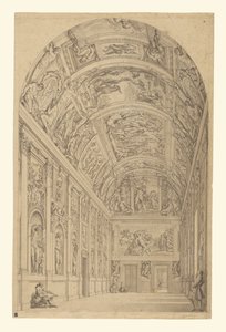 Udsigt over Farnese-galleriet, Rom