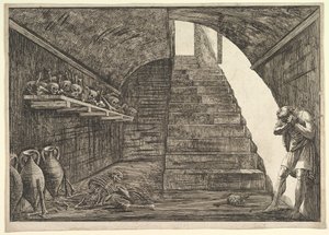 Fængselsscene.n.d. af Francesco Piranesi