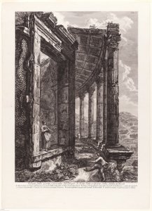 Udsigt over døren og Peristyle af Vesta-templet af Francesco Piranesi