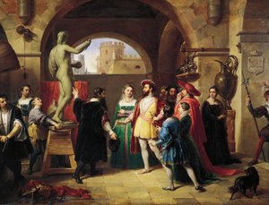 Francesco I (King of France) i Welcome Cellinis studie