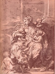 Charity, 1500-tallet, 1903 af Francesco Primaticcio