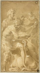 Ofring af en Tyr af Francesco Primaticcio