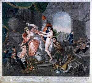Den Franske Republik stripper Italien (BONNET PHRYGEN) eller "" E questa l