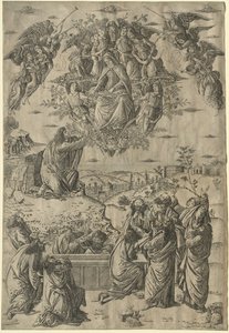 Jomfruens antagelse, ca. 1495. af Francesco Rosselli
