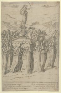 Kyskhedens triumf, ca. 1480-90. af Francesco Rosselli