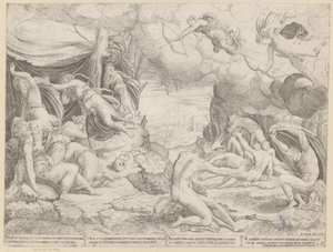Apollo og Diana dræber børnene i Niobe