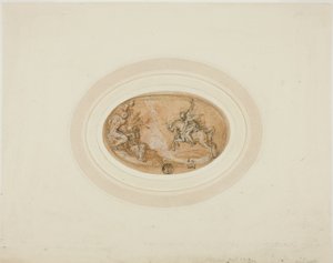 Marcus Curtius springer ned i afgrunden af Francesco Salviati