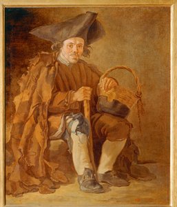Vieil homme au chapeau - Fattig mand med hat ... af Francesco Sasso