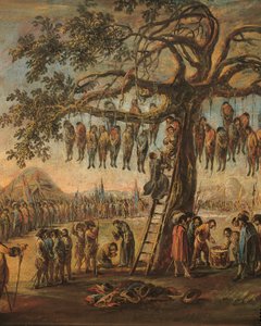 "The Miseries of War: The Hanged men" af Francesco Simonini, detaljer