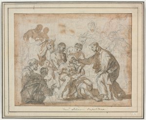 Et mirakel af Sankt Maurus af Francesco Solimena