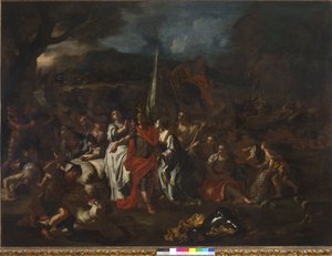David Defeator af Amalekiterne, 1720-21 af Francesco Solimena