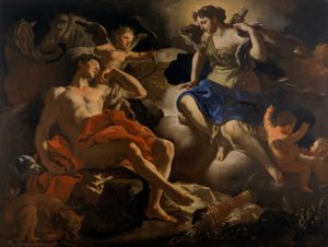 Diana og Endymion af Francesco Solimena