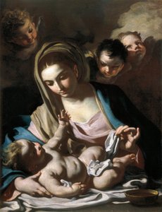 Madonna og barn af Francesco Solimena