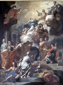 Jomfruens antagelse af Francesco Solimena