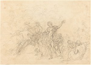 Ægteskabet mellem Bacchus og Ariadne af Francesco Solimena