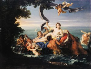 Triumf af Galatea, af Francesco Trevisani (1656-1746), olie på lærred.