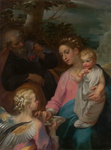Resten på flugten til Egypten, kendt som Madonna della Pappa