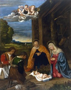 Fødselskirken med hyrder af Francesco Vecellio