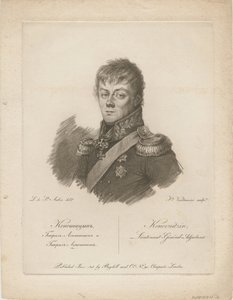 Portræt af grev Pyotr Petrovich Konovnitsyn 1764-1822, 1813