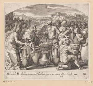 Abrahams møde med Melkisedek Malerier i Raphaels Loggia (serietitel) La Sacra Genesi (serietitel)