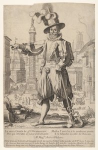 Giovanni Alto Johann Alten, Ioannes Altus stående på Quirinalhøjen i Rom, med ham...,