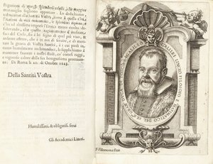 Portræt af Galileo Galilei, 1623 af Francesco Villamena