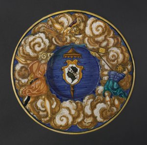 Tallerken med Pucci-familiens våben, 1532.