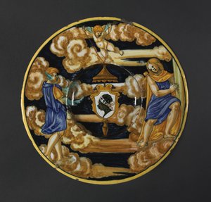 Tallerken med Pucci-familiens våben, 1532.