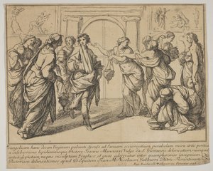 De kloge og tåbelige Jomfruer, 1728. af Francesco Zuccarelli