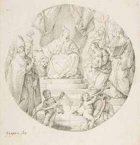 Adel præsenterer et spædbarn til Venedig, 1709-87.