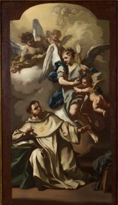 Tilsynekomst af hostien til Sankt Thomas af Aquino af Francesco de Mura