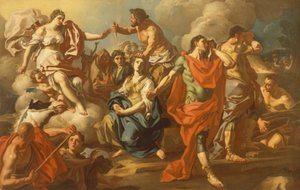 The Sacrifice of Iphigenia (olie på lærred)