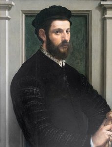 Portræt af en herre af Francesco de Rossi Salviati Cecchino