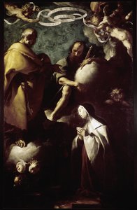 The Vision of Saint Teresa of Avila (olie på lærred