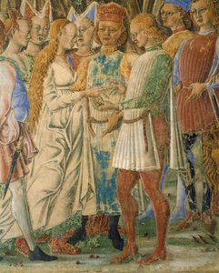 Italien, Ferrara, Palazzo Schifanoia, Månedens Hall, Juni måned af Francesco del Cossa (1436-1478) af Francesco del Cossa
