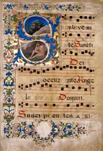 Klipning fra en koralbog af Francesco di Antonio del Chierico
