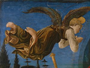 Englepanel af Pistoia Santa Trinità-altertavlen, 1455-1460 af Francesco di Stefano Pesellino