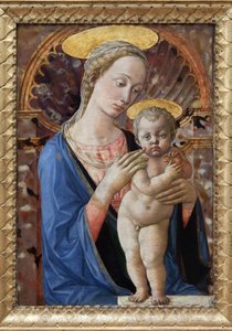 Jomfruen og barnet, Maleri af Francesco di Stefano, kendt som Pesellino (ca. 1422-1457). Fotografi, KIM Youngtae, Lyon, Musee des Beaux Arts de Lyon.