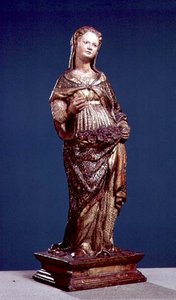 St. Dorothy (polykromt træ)