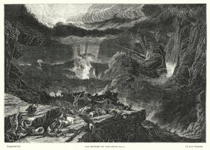 Åbningen af det sjette segl (gravering) af Francis (after) Danby
