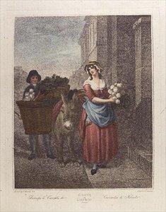 majroer og gulerødder Ho, tallerken 13 fra "Cries of London" (tryk)
