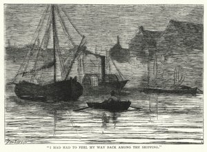 Illustration til store forventninger af Charles Dickens (gravering) af Francis Arthur Fraser