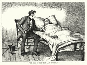 Illustration til store forventninger af Charles Dickens (gravering) af Francis Arthur Fraser