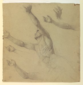 Figurstudie for Diana og hendes ledsagere blandt konstellationerne af Francis Augustus Lathrop