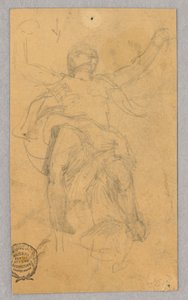 Figurstudie til vægmaleri af Francis Augustus Lathrop