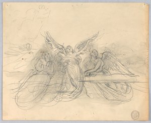 Gruppe af engle af Francis Augustus Lathrop